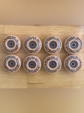 Moxi Trick Roller Skate Wheels 55mm 97a park rink with Kwik Zenith Bearings New